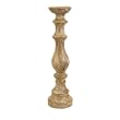 25" Stately Pillar Candle Stand with Aged Crackle Glaze Finish