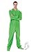 Footed Pajamas - Emerald Green Adult Fleece