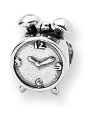 Alarm Charm in Silver for 3mm Charm Bracelets