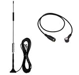 Cellphone Signal Booster Pack of Wilson Electronics Dual Band Magnet Mount Cellular Antenna and Cell Phone Antenna Adapter Cable for Motorola Adventure V750, Moto Razr Maxx VE, V3 RAZR Series, V3xx