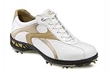 31hbwlCaiAL. SL160  Ecco Ace Hydromax Ladies Golf Shoe White/Sand/Gold