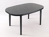 Outdoor Living : Hhsw Iris Oval Patio Table Forest Green