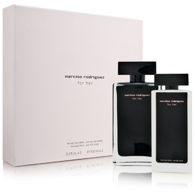 Narciso Rodriguez By Narciso Rodriguez For Women Gift Set (Eau De Toilette Spray 3.3-Ounce / 100 Ml + Her Body Lotion 3.3-Ounce)