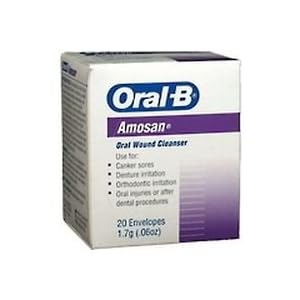 Amosan Oral Wound Cleanser Powder - 20 Envelopes Each by Amosan