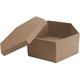 Paper Mache Hexagon Box