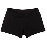 Capezio Women's V-Front Boy Short, Black, Large