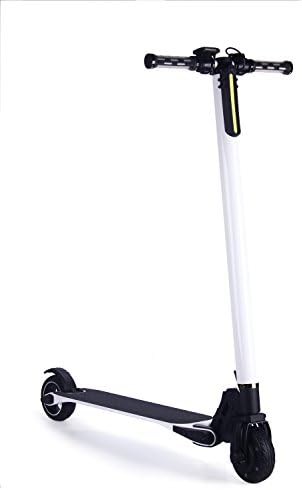 CZM Electric Kick Start Scooter Carbon Fiber Frame (White)