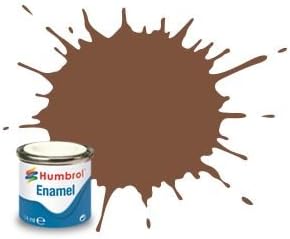 Humbrol Enamel Paint Brown Matt 14ml #0186