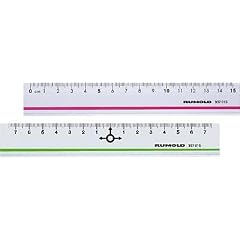 Rumold 937015 Schul- und B�rolineal 15 cm silber Aluminium