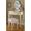Powell Off-White Vanity and Bench Set