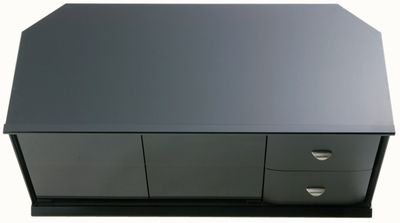 朝日木材加工 引き出し付TVスタンド 32~42インチ用 AS-JU950-B AS-JU950-B