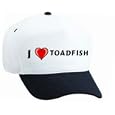 I Love toadfish White Cap