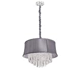 Dainolite Lighting JUL-18-4-PC-134 Silk Glow Crystal 4 Light Chandeliers in Polished Chrome