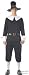 Adult Pilgrim Man Halloween Costume (Medium 40-42)