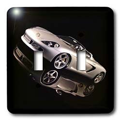 Cars - Porshe Carrera - Light Switch Covers - double toggle switch