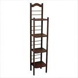 12" Bakers Rack (Chestnut) (57.5"H x 12"W x 11"D)