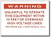 High Voltage Warning Decal