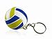 New Cute Blue Rubber Mini Volleyball Shaped Key Chain