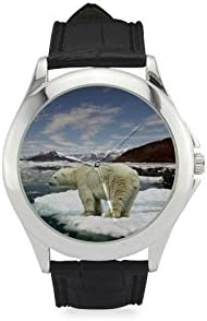 Girlfriend Gift Awesome Polar Bear Women's Leather Strap Watch
