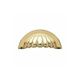 Baldwin 4464.030.BIN Melon Cup Cabinet Pull, Polished Brass - Lacquered