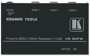 Childrens Toyshop  Electronics : KRAMER VS30FW 3 PORT FIREWIRE REPEATER / HUB 800MB