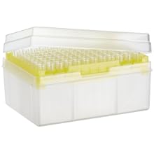 BrandTech 712413 Polypropylene 2-200 microliter 5 Boxes Filled Pipette Tip Box (Pack of 480)