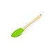 Quicklids QL-WS-GR Silicone Spatulas with Wooden Handles (Set of 3), Green