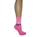 Pink Ribbon Breast Cancer Awareness Relay for Life Crew Socks Great for Fundraising Walk Survivor