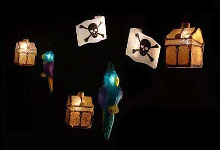 Polly wants to Plunder Pirate Party Lights, 10 lights, 12