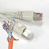 IMAGE OF CAT5e 350MHZ Shielded Patch Cord with Snag-Free Molded Boot Gray 14 ft