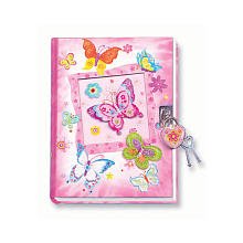Hot Focus Butterfly Diary with Lock and Keys-image