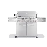 Weber 1780001 Summit S-650 Propane Grill, Stainless Steel