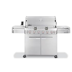 Weber 1780001 Summit S-650 Propane Grill, Stainless Steel