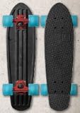 Globe: Bantam Mash Ups Skateboard - Black / Red / Clear Horizon
