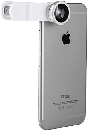 Antfees 3 in 1 180° Fisheye Lens +0.67X Wide Angle Lens+ Micro Lens Mobile Phone Camera Lens Kits(White)