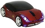 Amarina - SOUAMA00046BR - Souris Optique filaire design Sporting car - 1000 dpi - Noir/Rouge