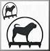 Shar Pei 4 Hook Holder