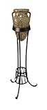 Greco Ceramic Italian Amphora Vase With Stand
