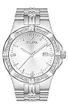 Bulova Diamond Collection Bracelet Brushed Silver Dial Men's watch #96E107