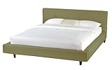 Skyline Furniture Byron Street Platform Queen Bed Upholstered in Premier Mi ....