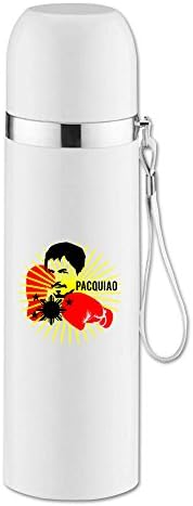 Custom Environmental Stainless Steel Tumbler Boxing Champion Poster Water Bottle For Hiking Camping White 14.5oz/350ml
