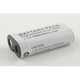Kodak Klic8000/RB50 3.7V 1600mAh Lithium-Ion Camera/Camcorder Kodak Easyshare Z1485 IS, Kodak Easyshare Z8612 IS Series