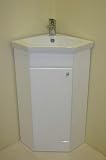 Bathroom corner vanity unit