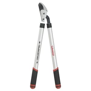Gilmour Telescoping Gear Driven Bypass Lopper 1-1/4 Inch Cutting Capacity 65T Aluminum Gilmour Telescoping Gear Driven Bypass Lopper 1-1/4 Inch Cutting Capacity 65T Aluminum