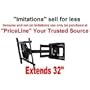 Dual-Arm Cantilever Tilting Wall Mount Bracket for Sony Bravia KDL-52XBR9 LCD 52 inch HDTV