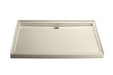 Kohler K-9996-47 Groove Acrylic Receptor 60 X 42, Back Drain, Almond