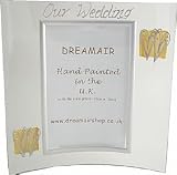 Review Dreamair  / Wedding Day Gift Silver/Coffee Hearts Portrait Portrait Picture Frame