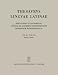 Book Thesaurus Linguae Latinae