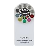 White Special Lens and Filter Turret Case Cover for iPhone 4 4S Camera Phone
