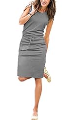 Sexy Sleeveless Knee Length Polyester Bodycon Dress 